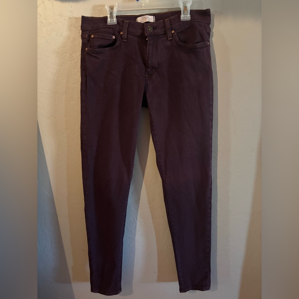 Principles Women's Purple Skinny Jeans - Low Rise Stretch Denim